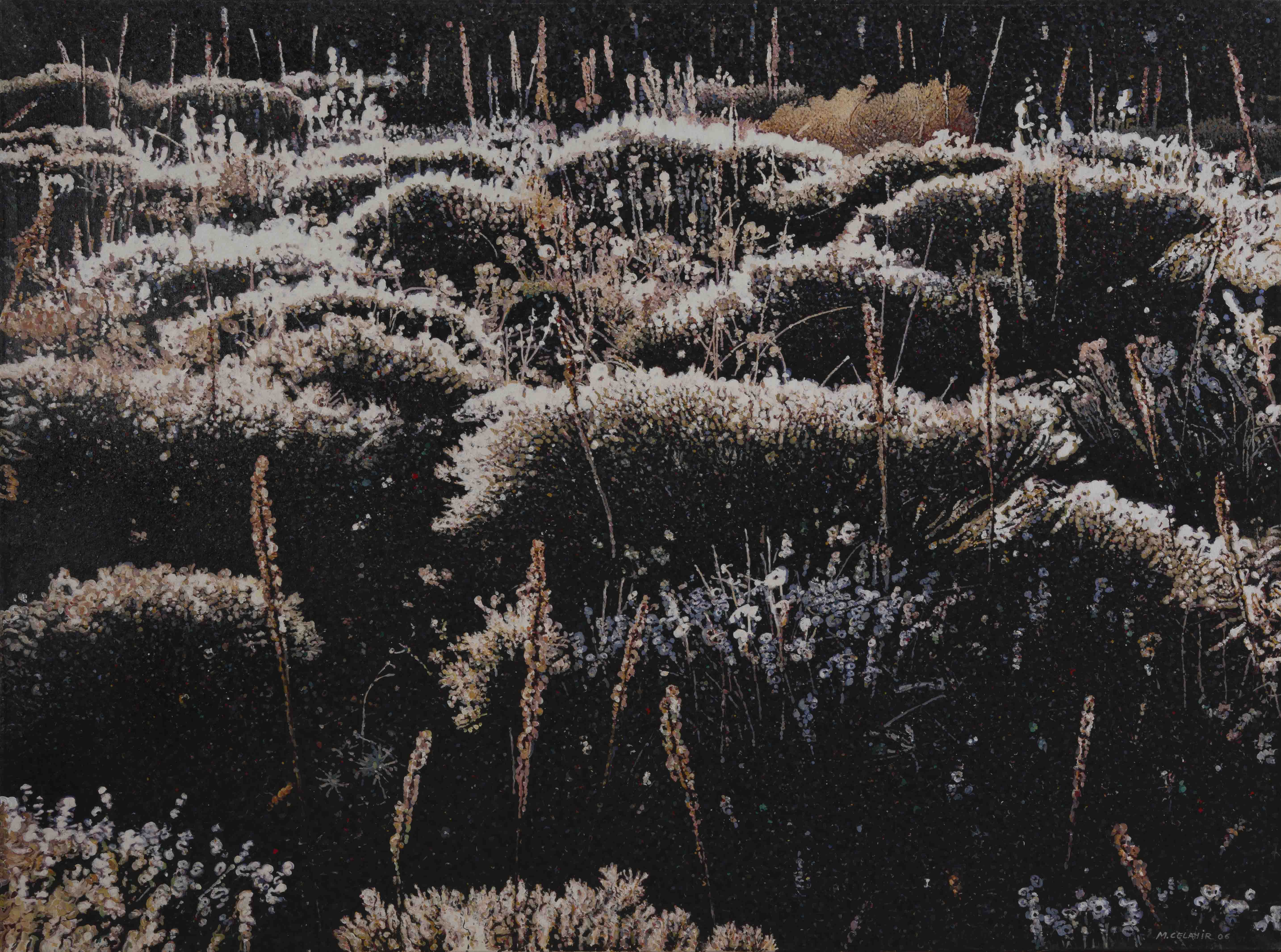 Gölgenin izinde-2,tuval üzeri akril boya, 150x200 cm.j2006.pg